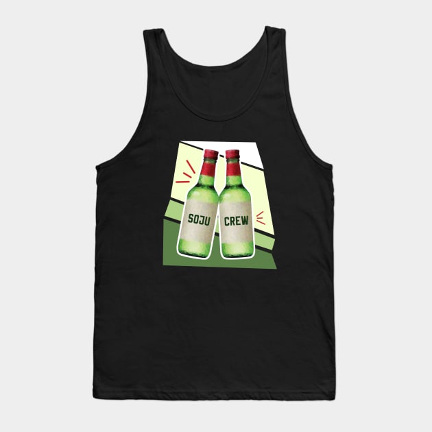 Soju Crew Friends Squad Fam Gang Korean Tank Top by yellowpomelo